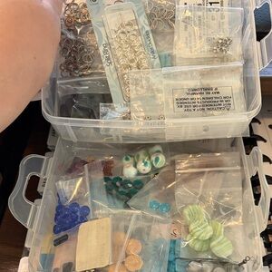 Box of Beads, and Jewelry making supplies for Craft Supplies